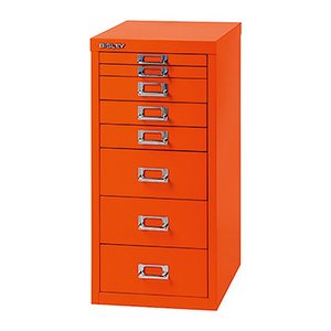 BISLEY MultiDrawer™ L298 Schubladenschrank orange 8 Schubladen 27,8 x 38,0 x 59,0 cm, 1 St.