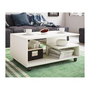 VCM my home Stango Couchtisch rechteckig Spanplatte weiß 80,0 x 50,0 x 40,0 cm, 1 St.