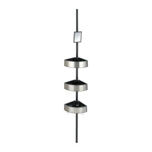 WENKO Teleskop-Duschregal Premium Big Black schwarz 27,5 x 20,0 x 70,0-260,0 cm