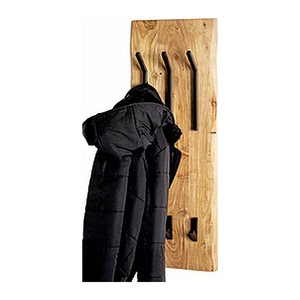HAKU Möbel Wandgarderobe 52976 akazie Holz 6 Haken 36,0 x 100,0 cm, 1 St.