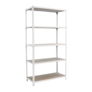 Simonrack Schwerlastregal MADERCLICK MEGAPLUS 5 8425437077586 weiß 120,0 x 50,0 x 200,0 cm