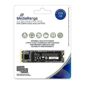 MediaRange M.2 SSD SATA 3 256GB TLC NAND schwarz