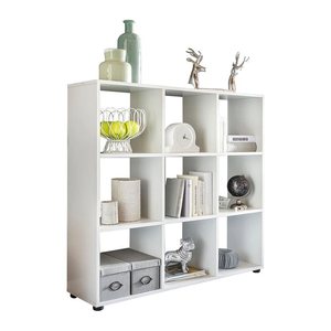 WOHNLING Bücherregal weiß 108,0 x 29,0 x 104,0 cm, 1 St.
