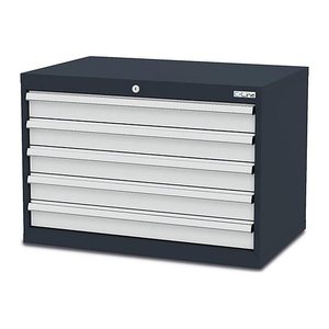 Simplaflex® Systemeinrichter C-Line Schubladenschrank anthrazit 5 Schubladen 90,0 x 57,5 x 62,0 cm, 1 St.