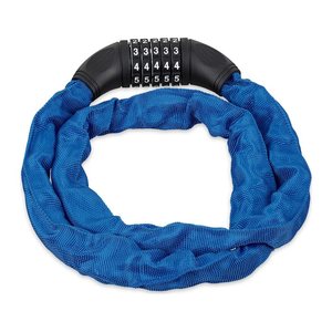 relaxdays Fahrradschloss blau 120,0 cm, 1 St.
