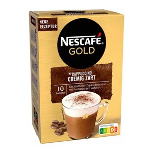 NESCAFÉ Gold Cappuccino Cremig Zart Getränkepulver , 10 St.