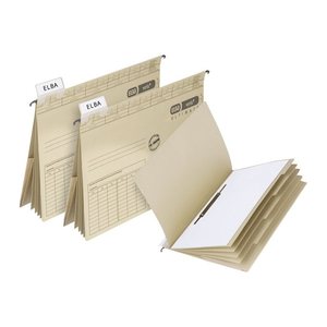 ELBA Personalhefter vertic ULTIMATE Karton naturbraun DIN A4 4x kaufmännische Heftung, 5 St.