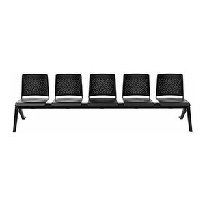 BISLEY 5-Sitzer Traversenbank schwarz Kunststoff 282,0 x 45,0 x 78,0 cm, 1 St.