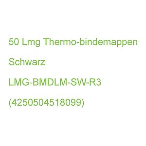 LMG Thermo-Bindemappen schwarz Lederkarton für 20 - 30 Blatt, 50 St.