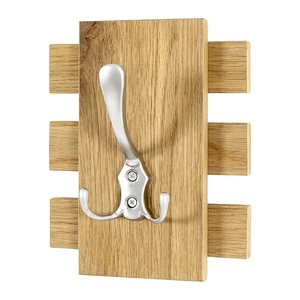 HAKU Möbel Wandgarderobe 15615 braun Holz 1 Haken 16,0 x 20,0 cm, 1 St.