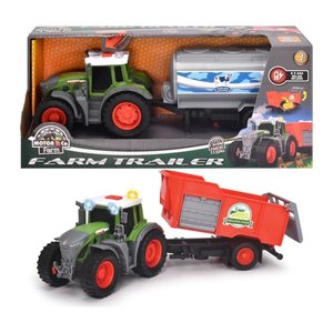 DICKIE Fendt Traktor mit Anhänger 203734001 Spielzeugauto