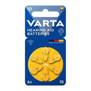 VARTA Knopfzellen 10 Zink-Luft 1,45 V, 6 St.