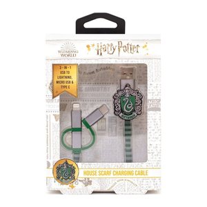 ThumbsUp! Ladekabel Slytherin 3in1 Lightning/Micro/USBC