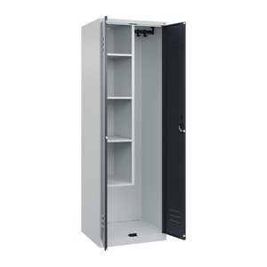 CP Putzmittelschrank Classic Plus 080100-00 S10020 lichtgrau, anthrazitgrau 4 Fachböden 60,0 x 50,0 x 185,0 cm, aufgebaut, 1 St.