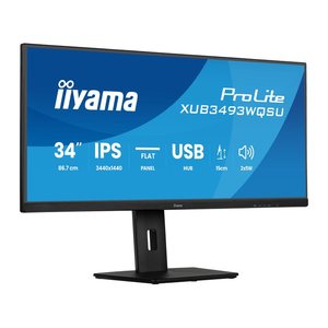 IIYAMA 86,7cm (34") XUB3493WQSU-B6 21:9 HDMI+2xDP+2xUSB-C