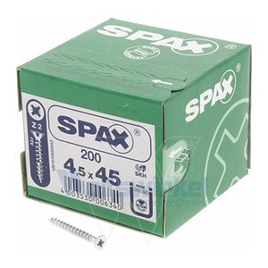 SPAX® Universalschrauben Z2 Senkkopf WIROX 1081010450403 4,5 mm x 40 mm, 200 St.