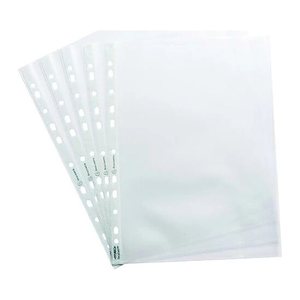 Exacompta Prospekthüllen Forever DIN A4 transparent genarbt 0,09 mm, 50 St.