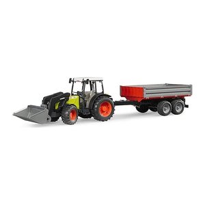 bruder Claas Nectis 267F Traktor mit Anhänger 2112 Spielzeugauto