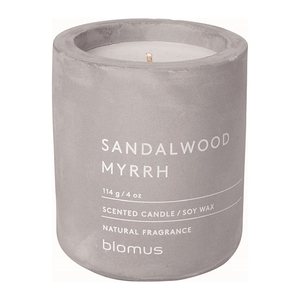 blomus Duftkerze SANDALWOOD MYRRH grau Sandelholz, Myrrhe, 1 St.