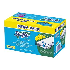Swiffer WET REFILLS Feuchte Bodentücher Mikrofaser, 48 St.