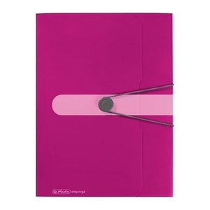Herlitz Gummizugmappe A4 PP opak Beere