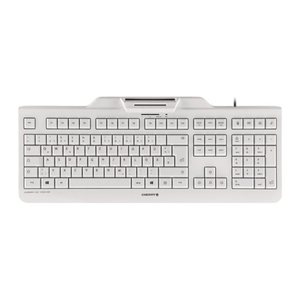 CHERRY KC1000SC Tastatur Wired CH 1.80m +SmartCard weiß/grau
