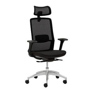 Mayer Bürostuhl, 2482_KS Stoff schwarz, Gestell alu