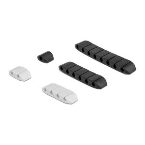 DELOCK Kabelhalter trapezförmig selbstklebend Kombi Set 10