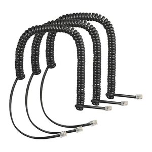 AUERSWALD Spiralkabel-3er-Set COMfortel-Handset