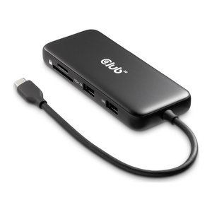 Club3D USB-C 8in1-HUB >DP1.4/HDMI2.0/USB-C/LAN 8K30Hz PD100W retail
