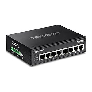 TRENDnet Industrial Switch 8-Port Gbit PoE+ DIN-Rail