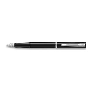 WATERMAN Füllfederhalter IMPRESSION schwarzer Lack CT M Blau Geschenkbox