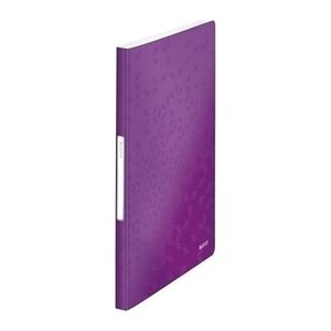 LEITZ WOW Sichtbuch DIN A4, 40 Hüllen violett-metallic, 1 St.