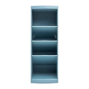 Exacompta Schreibtisch-Organizer Multitower blaugrau Polystyrol 4 Fächer 8,2 x 11,0 x 23,0 cm