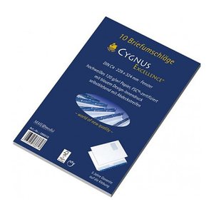 MAILmedia Versandtaschen Cygnus Excellence® DIN C4 mit Fenster weiß 10 St.