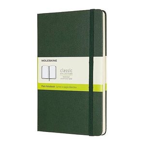 MOLESKINE Notizbuch Classic Collection fester Einband ca. DIN A5 blanko, myrtengrün Hardcover 240 Seiten, 1 St.