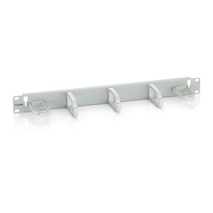 Equip 19" Kabelmanagement 5xPlastikringe Stahl 1U RAL7035