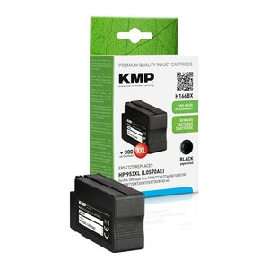 KMP H166BX schwarz Druckerpatrone kompatibel zu HP 953XL (L0S70AE)
