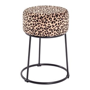 HAKU Möbel Wohnzimmer-Hocker 22954 Leopard, 1 St.