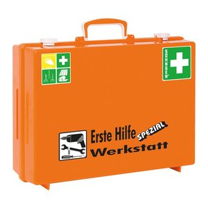 SÖHNGEN Erste-Hilfe-Koffer SPEZIAL Werkstatt DIN 13157 + Erweiterung orange