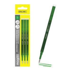 ONLINE® magiXX Gelschreiberminen grün 0,7 mm 3 St.