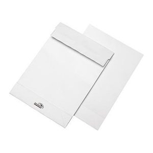 MAILmedia Faltentaschen Securitex DIN B4 ohne Fenster weiß mit 5,0 cm Falte, 100 St.