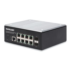 INTELLINET 8-Port Gb PoE+ Web-Managed Industrie-Switch 2xSFP
