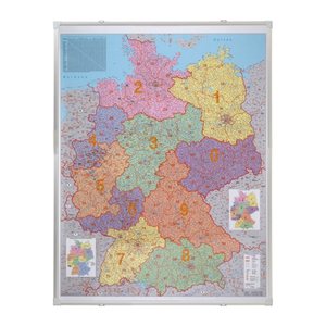 FRANKEN Postleitzahlenkarte Holz