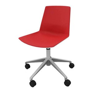 Quadrifoglio Besucherstuhl Clue OCLUEA01 BA B01/018 rot, weiß Stoff, 1 St.