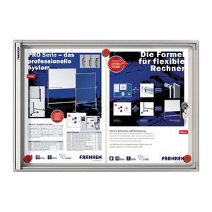 FRANKEN Schaukasten X-tra!Line  silber 2x DIN A4 37,0 x 3,0 x 51,0 cm, 1 St.