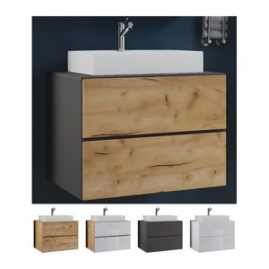 VCM my bath Badmöbel-Set 2-teilig Lendas S 915198 weiß 81,0 x 46,0 x 69,0 cm