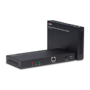 LINDY 100m Cat.6 HDMI 4K60 HDBaseT KVM Extender IR/RS-232