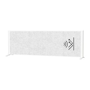 MAUL Akustik-Tischtrennwand MAULconnecto 9852602, hellgrau 160,0 x 50,0 cm, 1 St.