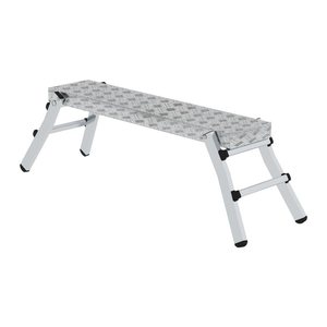 MUNK Arbeitsplattform 30404 klappbar silber 4 Sprossen 130,0 x 29,0 cm
